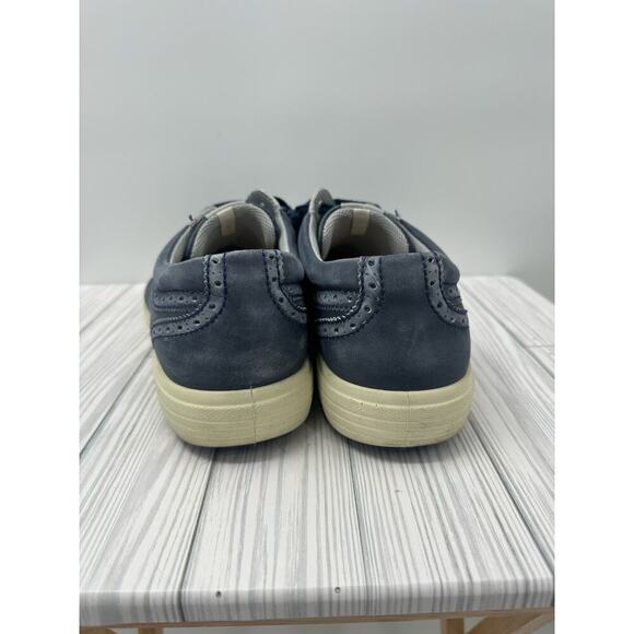 ECCO Classic Blue Wingtip Leather Golf Shoes US 11 EUR 44 Extra Width Spikeless‎ - Picture 4 of 6